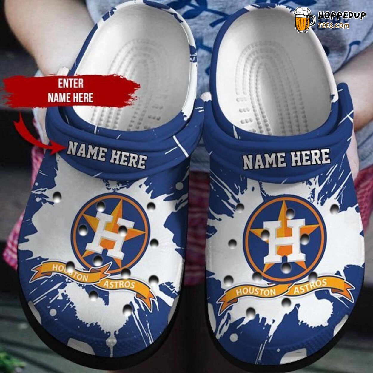 Personalized Astros Crocbland Custom Name Comfortable Unique Clogs