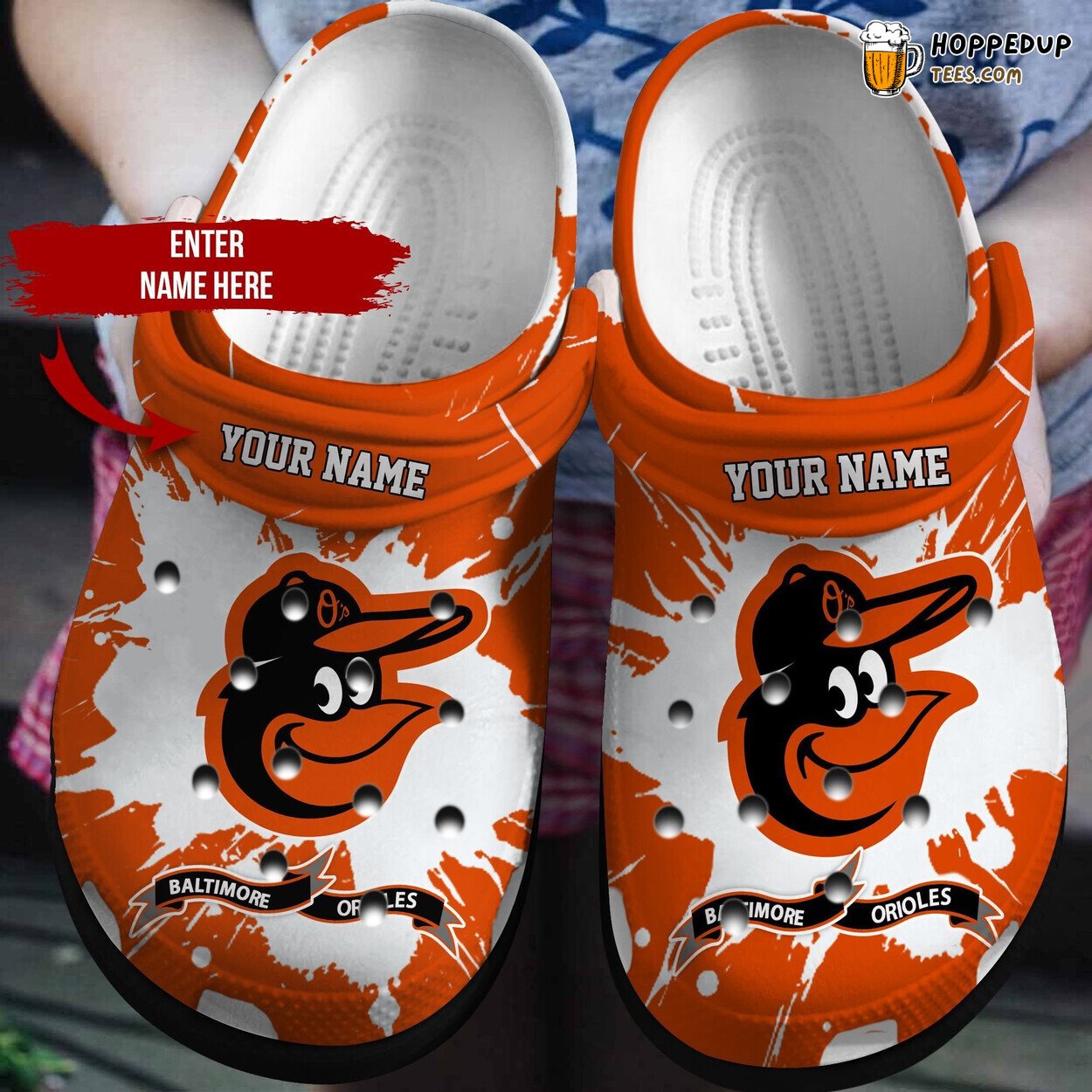 Personalized Baltimore Orioles Stylish Comfortable Crocbland Clog