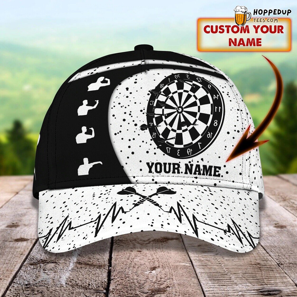 Personalized Baseball 3D Dart Cap Play Dart Summer Gift Unique Dart Enthusiast Personalized Baseball 3D Dart Cap Play Dart Summer Gift Unique Dart Enthusiast