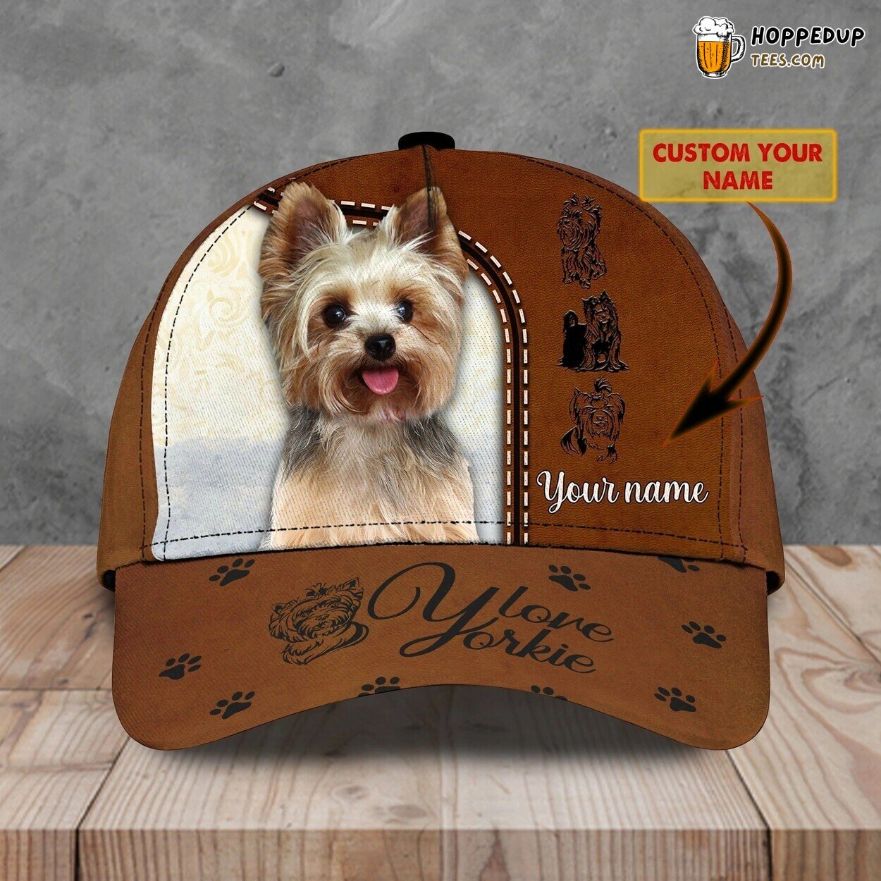 Personalized Baseball Yorkshire Cap Dog Lover 3D Full Print Yorkshire Hat