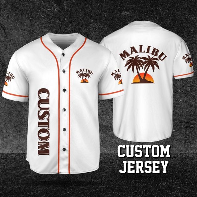 Personalized Beige Malibu Baseball Jersey Sport Fashion Shirt HU