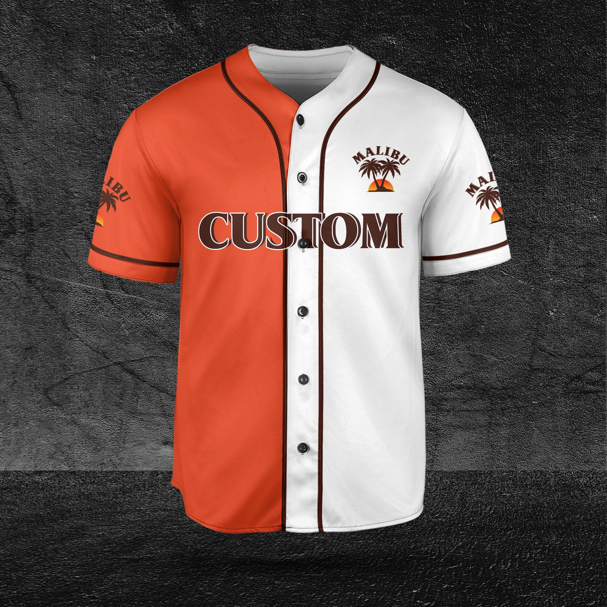Personalized Beige Malibu Jersey Shirt for Beer Lovers HU
