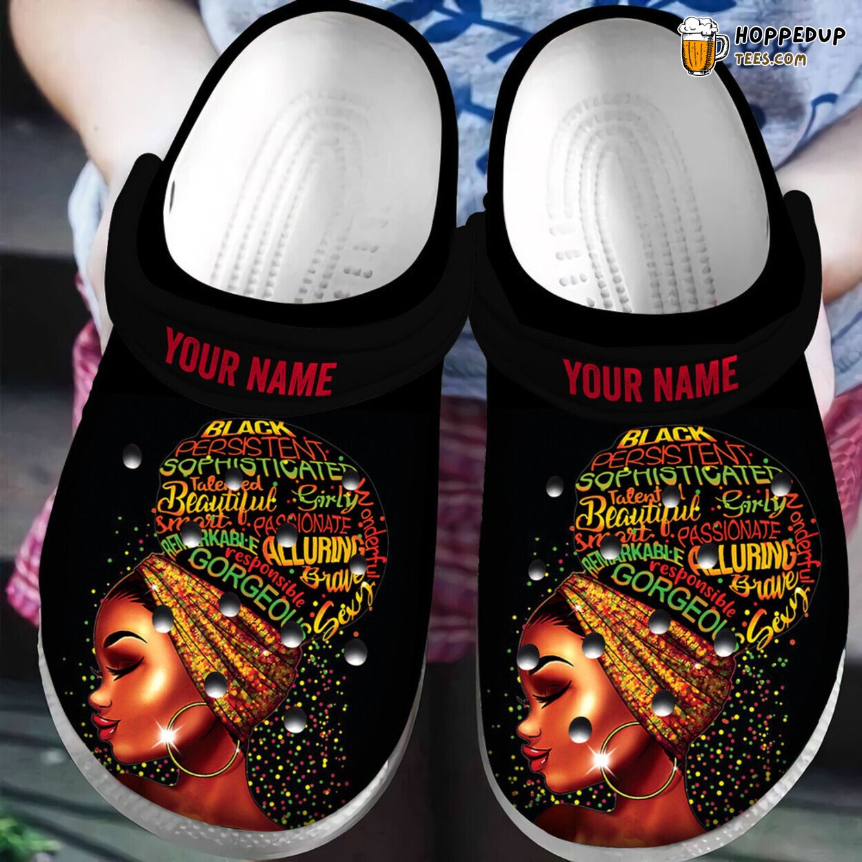 Personalized Black Women African American Inspired Classic Clogs Shoes Style