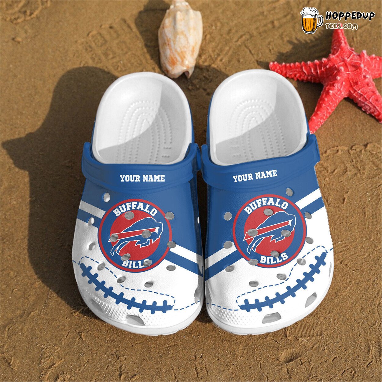 Personalized Buffalo Bills Themed Comfortable Unique Design Clog Shoes