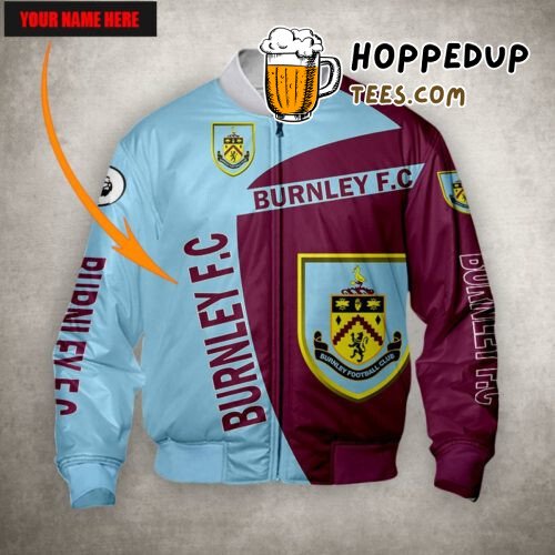 Personalized Burnley FC Name Edition Supporter Bomber Jacket