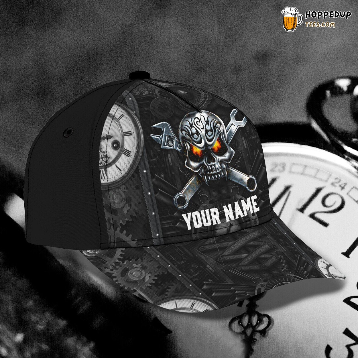 Personalized Car Mechanic Classic Cap 3D Unique Custom Garage Workshop