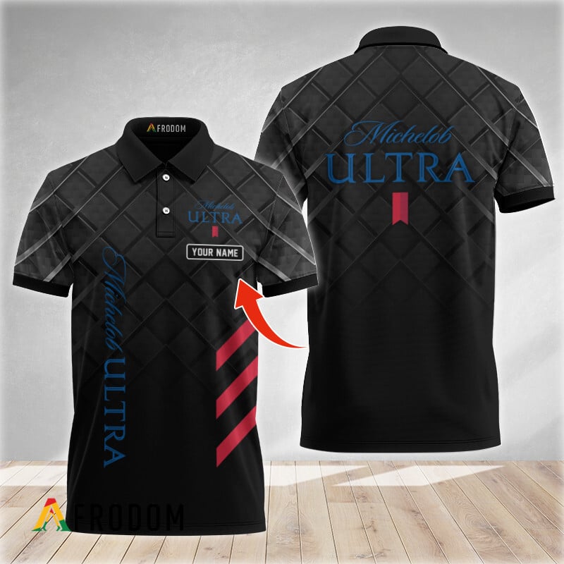 Personalized Classic Black Michelob Ultra Polo Shirt HU