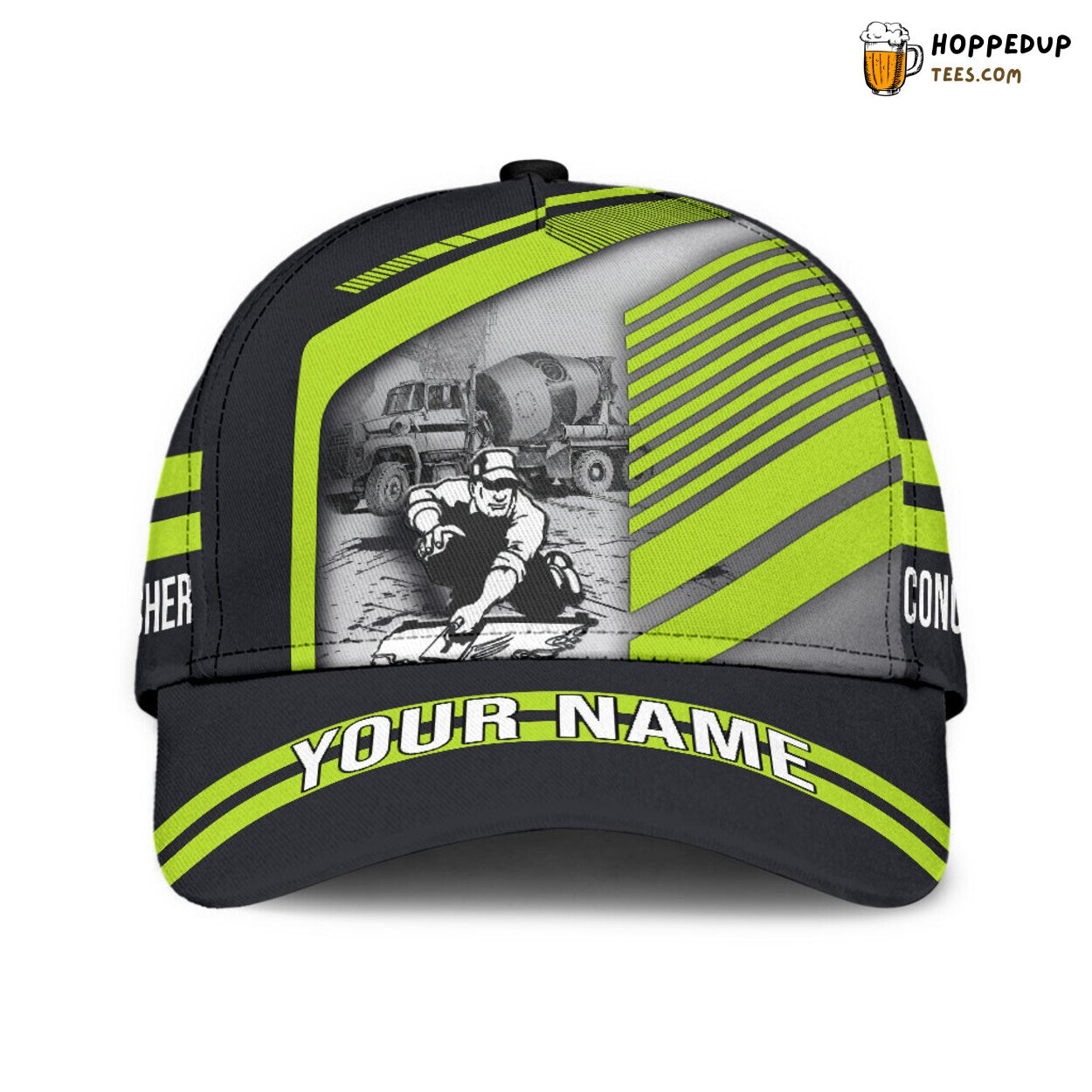 Personalized Concrete Finisher Poured Classic Cap Men Women Concrete Hat Personalized Concrete Finisher Poured Classic Cap Men Women Concrete Hat
