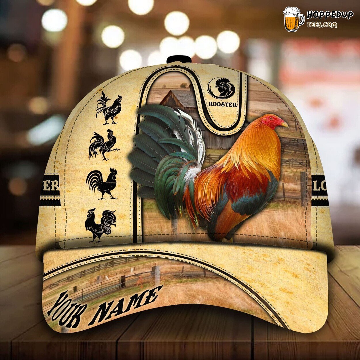 Personalized Coolest Love Rooster 3D Cap Chicken Lover Gift Hat Personalized Coolest Love Rooster 3D Cap Chicken Lover Gift Hat