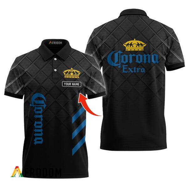 Personalized Corona Extra Classic Black Polo Shirt HU