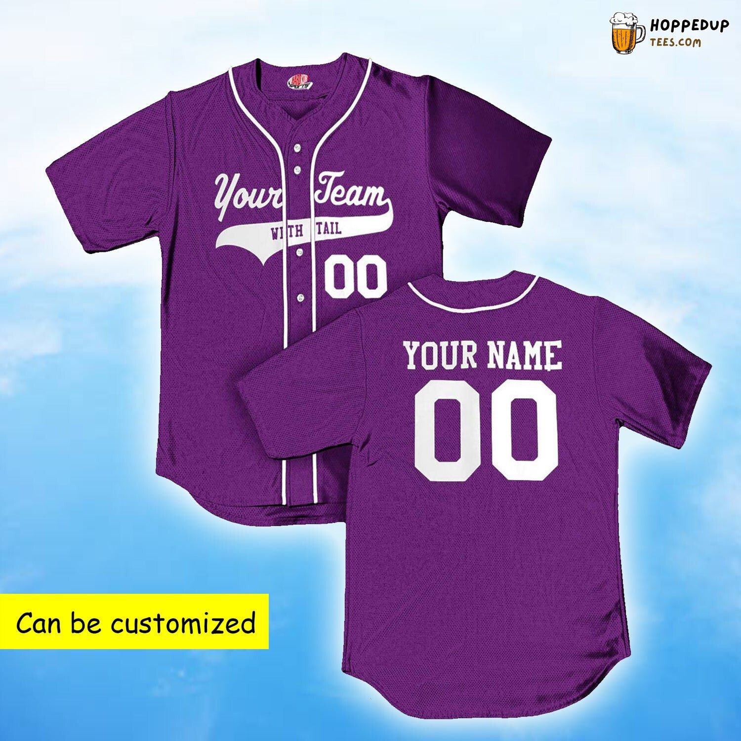 Personalized Custom Team Jesus Purple Baseball Tee Jersey Shirts 3D