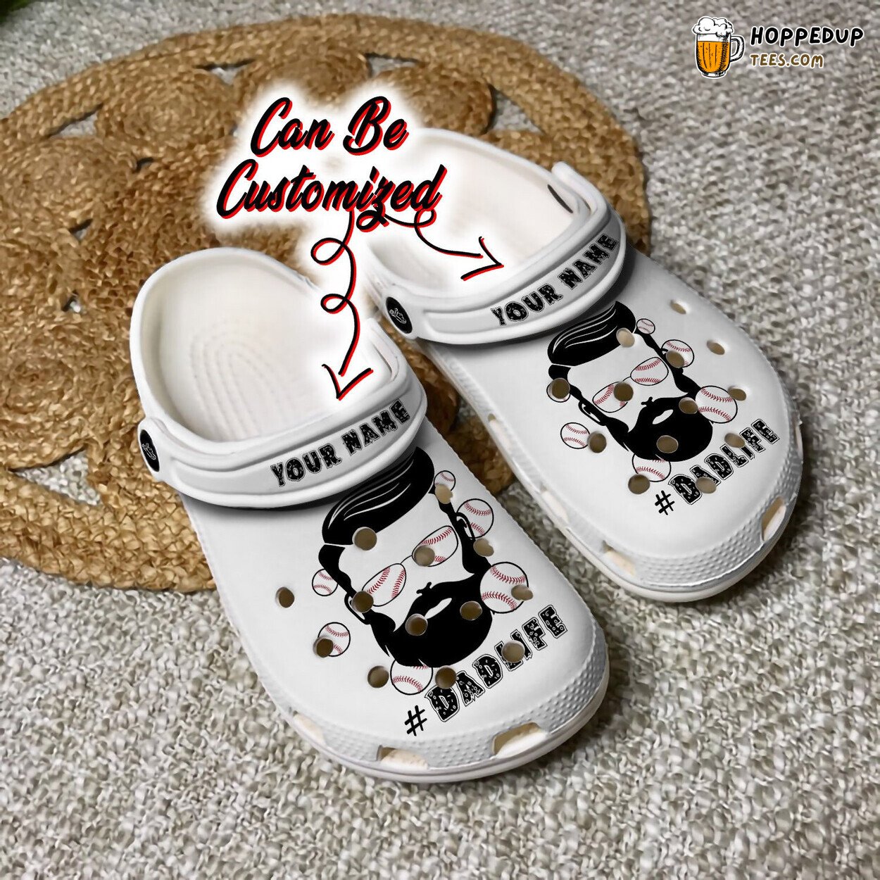 Personalized Dadlife Baseball Sport Father Custom Comfortable Clogs