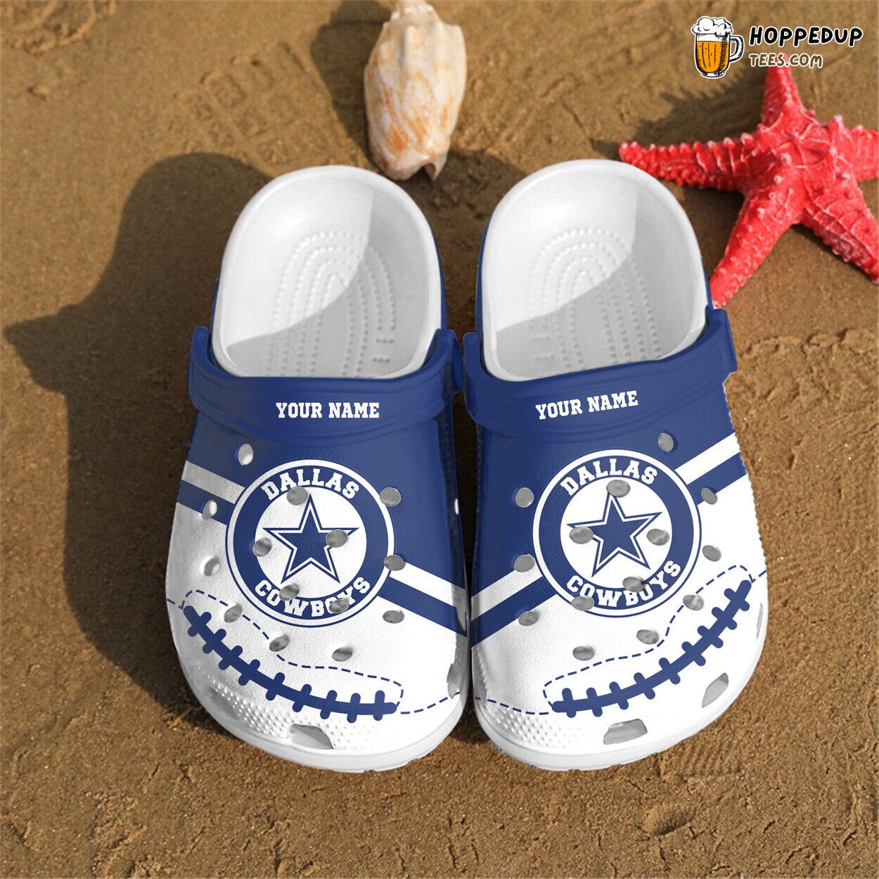 Personalized Dallas Cowboys Theme Comfortable Unique Design Clog Shoes
