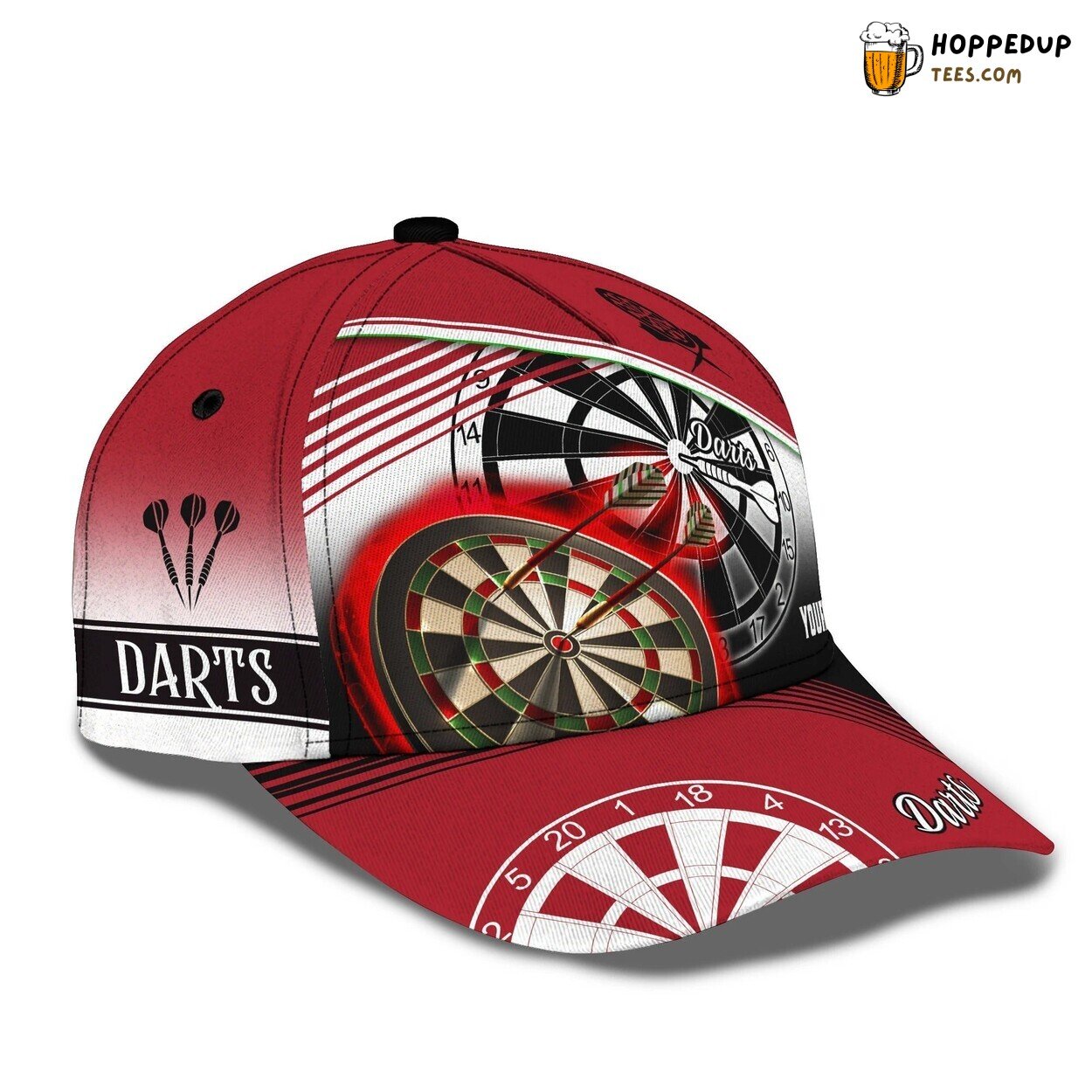 Personalized Dart 3D Print Cap Men Women Darts Boyfriend Darter Hat