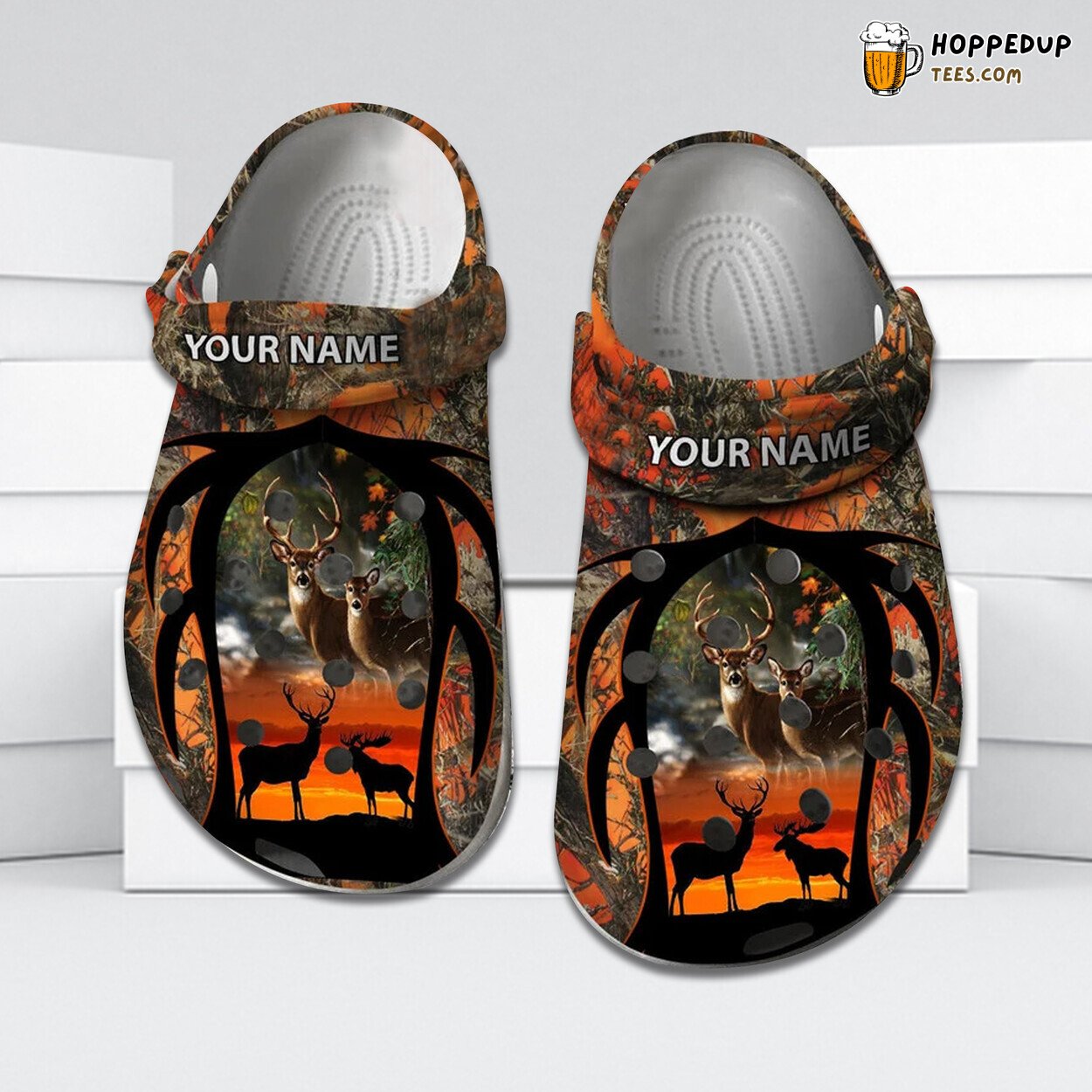 Personalized Deer Hunting Camouflage Style Unique Comfort Clog Shoes