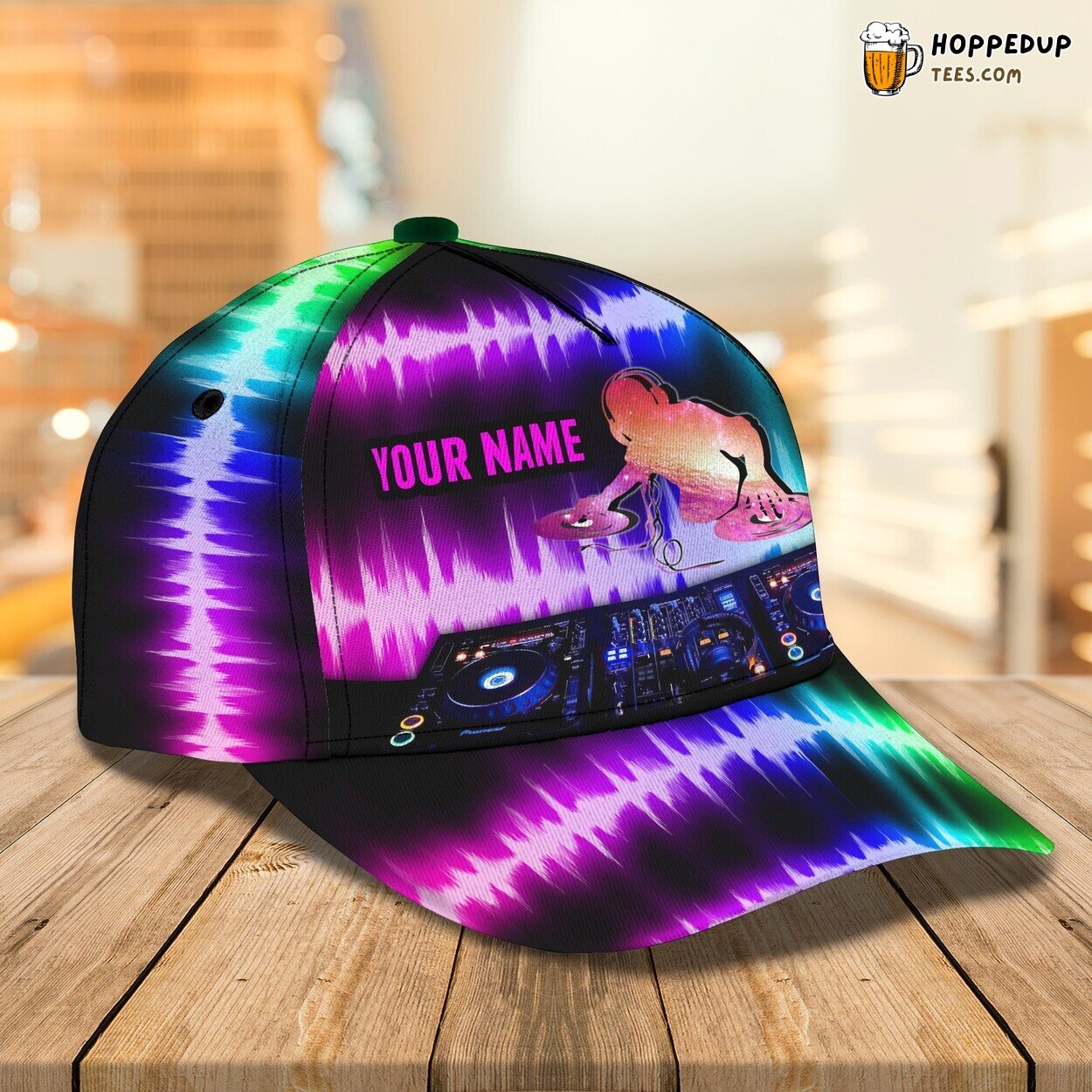 Personalized DJ Music Passion Classic Cap 3D Unique Custom Beat Design