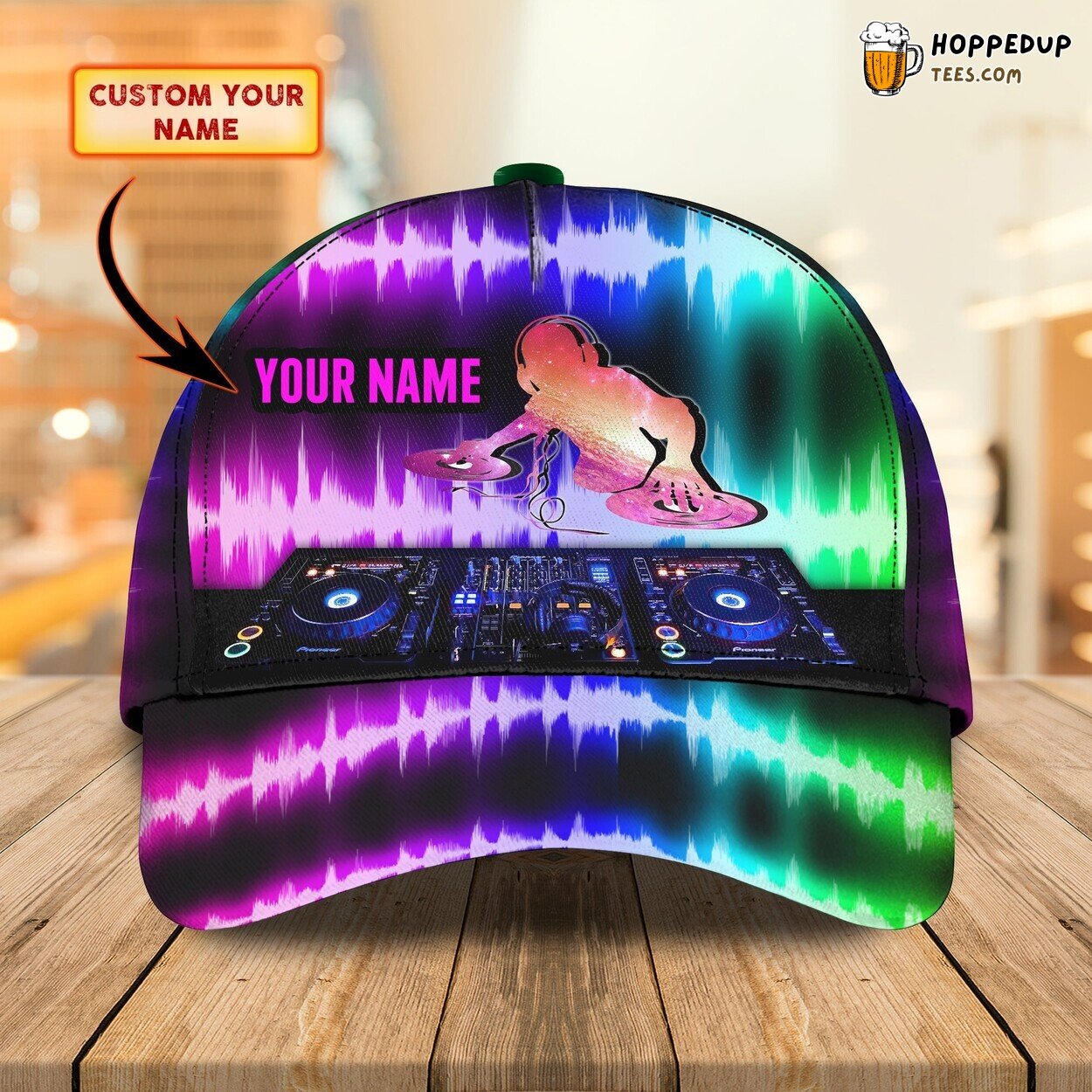 Personalized DJ Music Passion Classic Cap 3D Unique Custom Beat Design