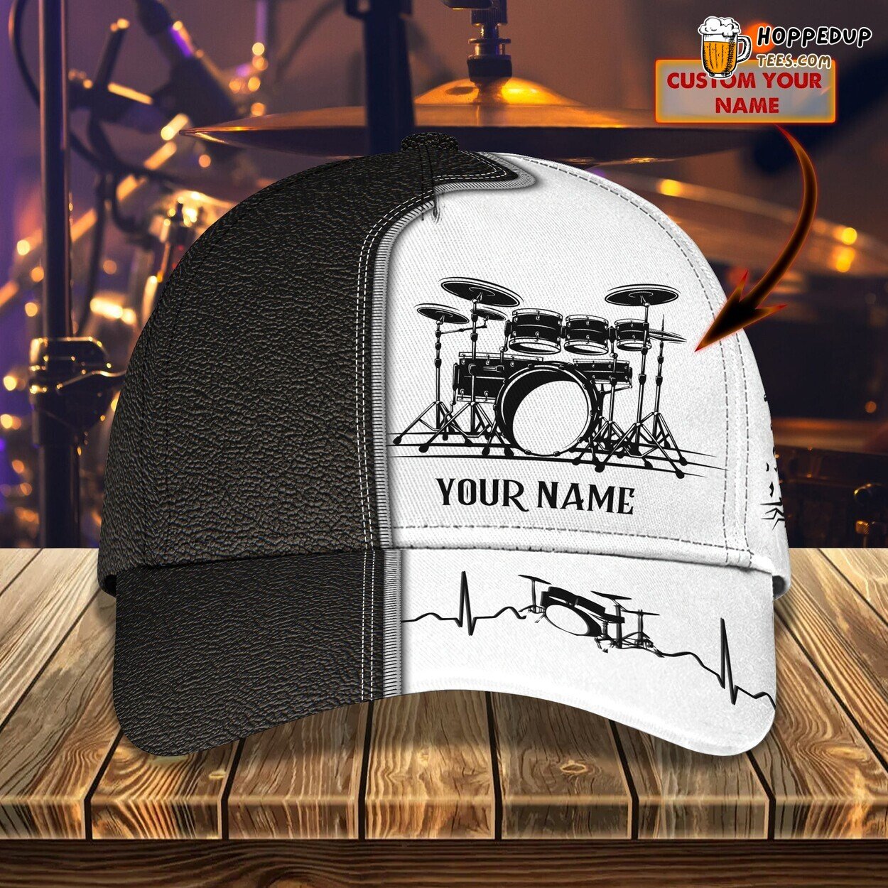Personalized Drumming Session Classic Cap 3D Unique Custom Name Beat Fit Personalized Drumming Session Classic Cap 3D Unique Custom Name Beat Fit