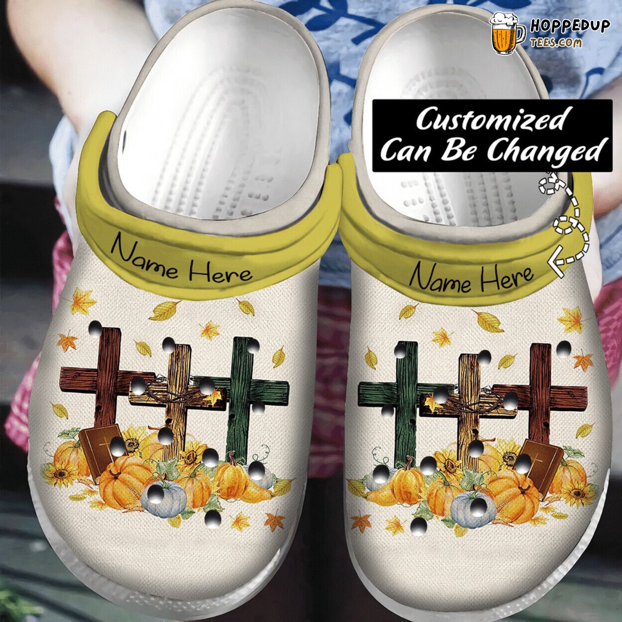Personalized Fall For Jesus He Never Leaves Comfortable Design