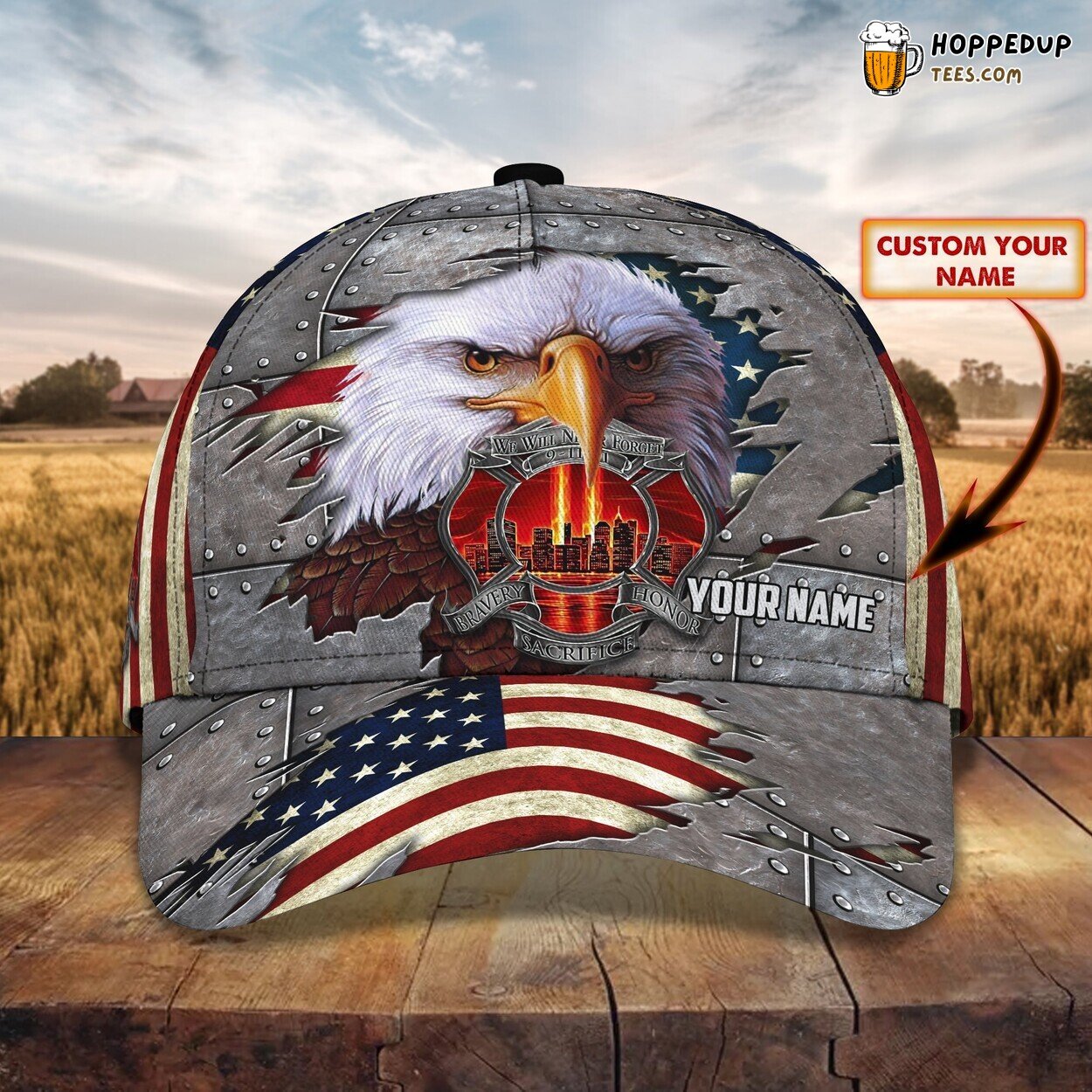 Personalized Fire Rescuer Theme Classic Cap 3D Unique Custom Name Brave