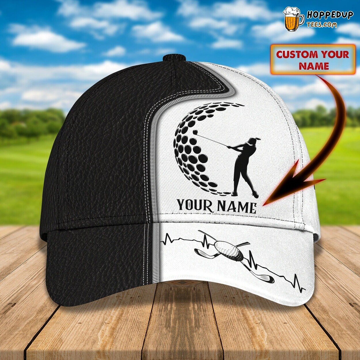 Personalized Full Printed Cap Hat Golfer Woman Golfer Girl Hats Custom Golf
