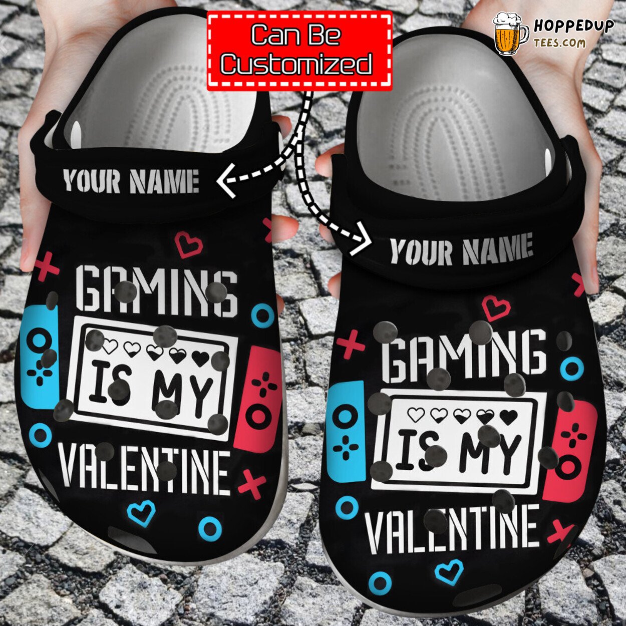 Personalized Gaming Is My Valentine Themed Comfortable Unique Clogs