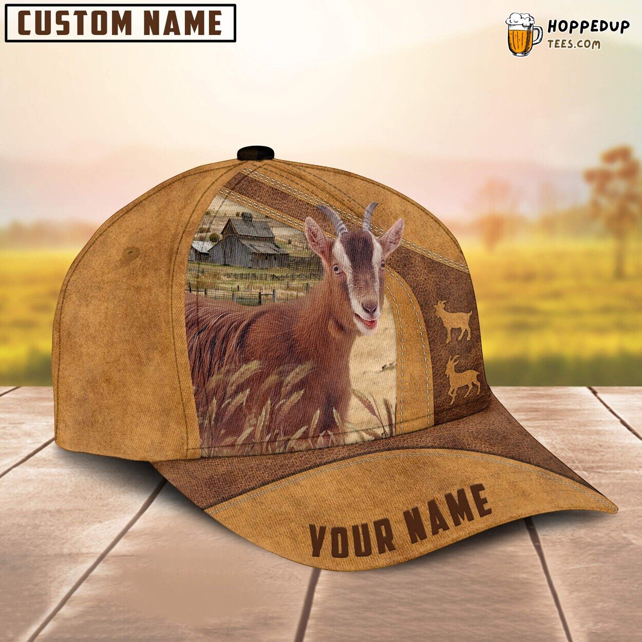 Personalized Goat Cap Farm Design Baseball Hat Perfect Farmer Enthusiast Wear