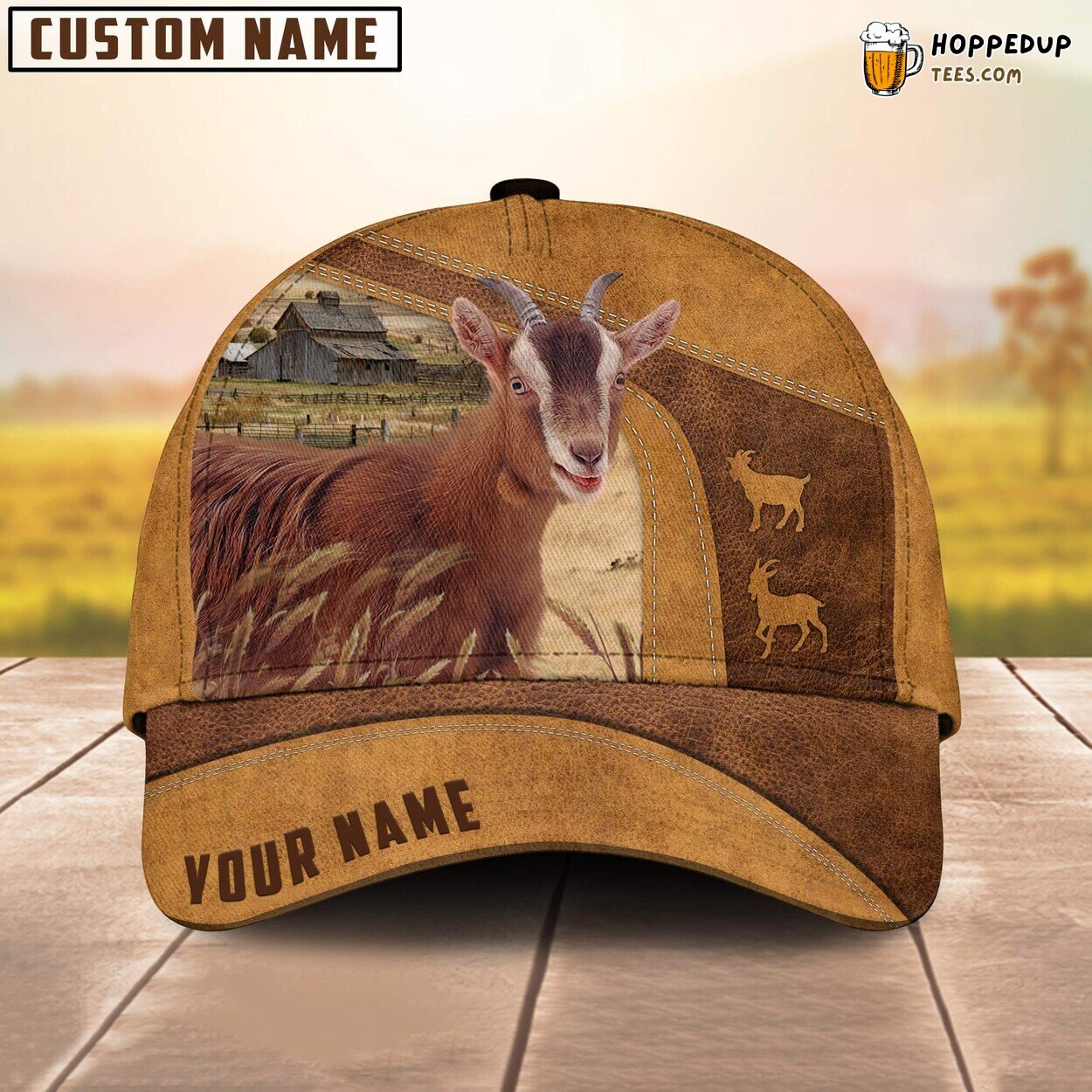Personalized Goat Cap Farm Design Baseball Hat Perfect Farmer Enthusiast Wear Personalized Goat Cap Farm Design Baseball Hat Perfect Farmer Enthusiast Wear