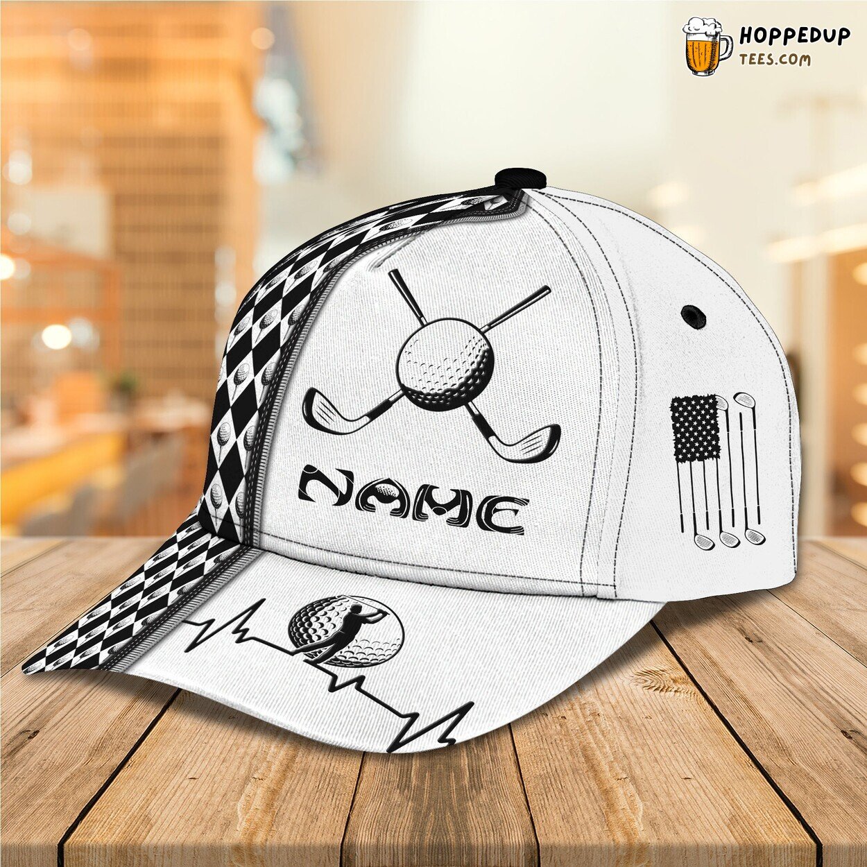Personalized Golfing Enthusiast Classic Cap 3D Unique Custom Green Design