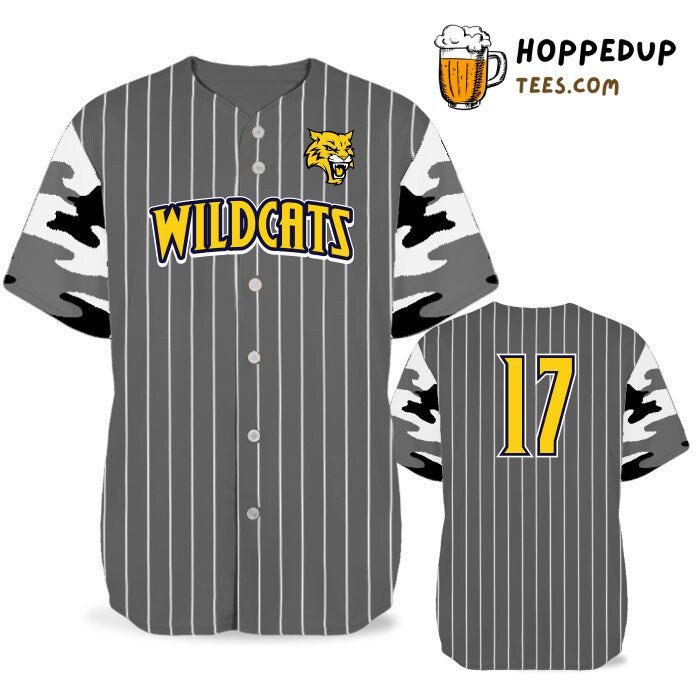 Personalized Grey Camo Rilla Traditional Baseball Tee Jersey Shirts 3D