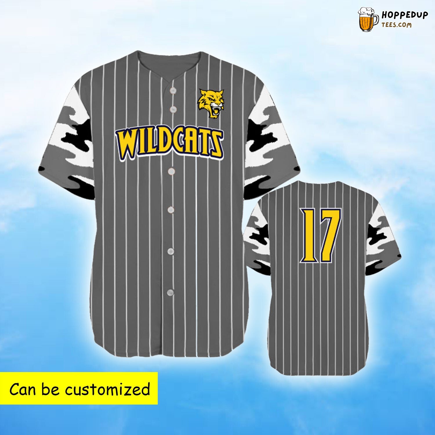 Personalized Grey Camo Rilla Traditional Baseball Tee Jersey Shirts 3D