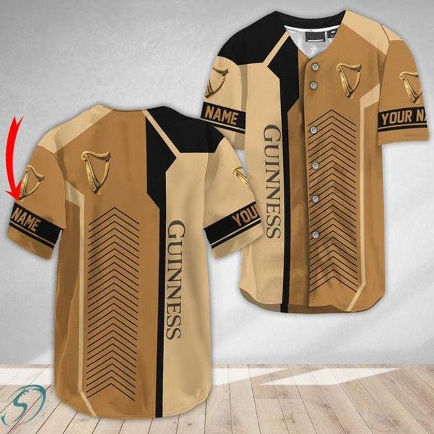 Personalized Guinness Beer Themed Baseball Jersey HU