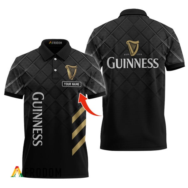 Personalized Guinness Classic Black Polo Shirt HU