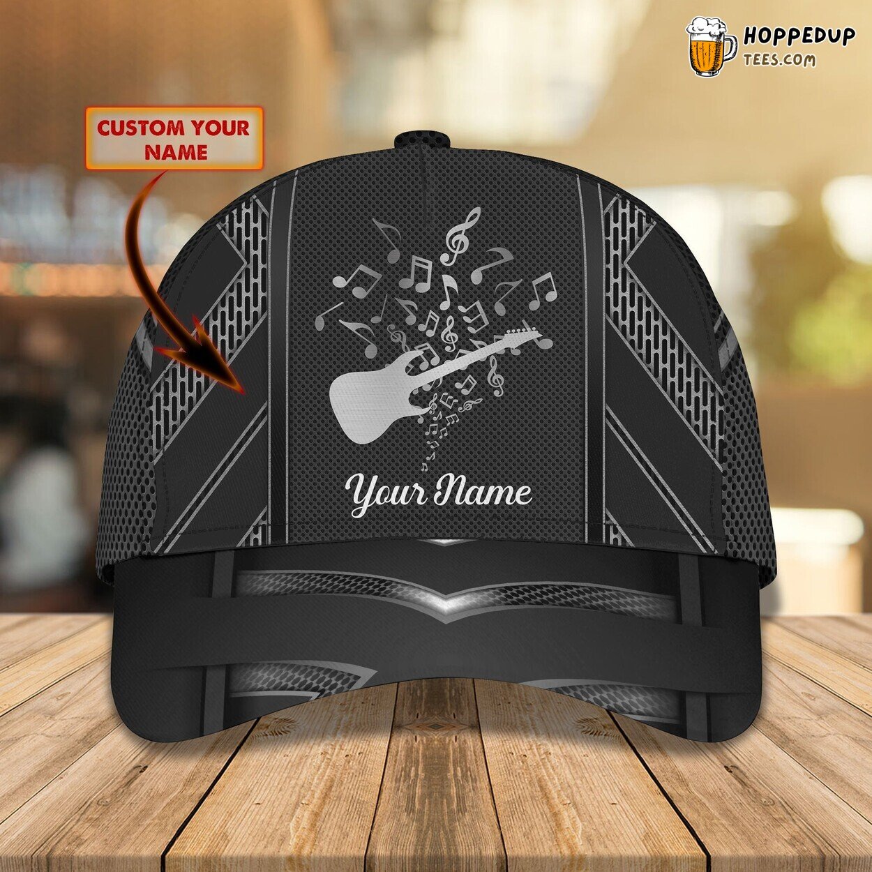 Personalized Guitarist Dream Classic Cap 3D Unique Custom Melody Space