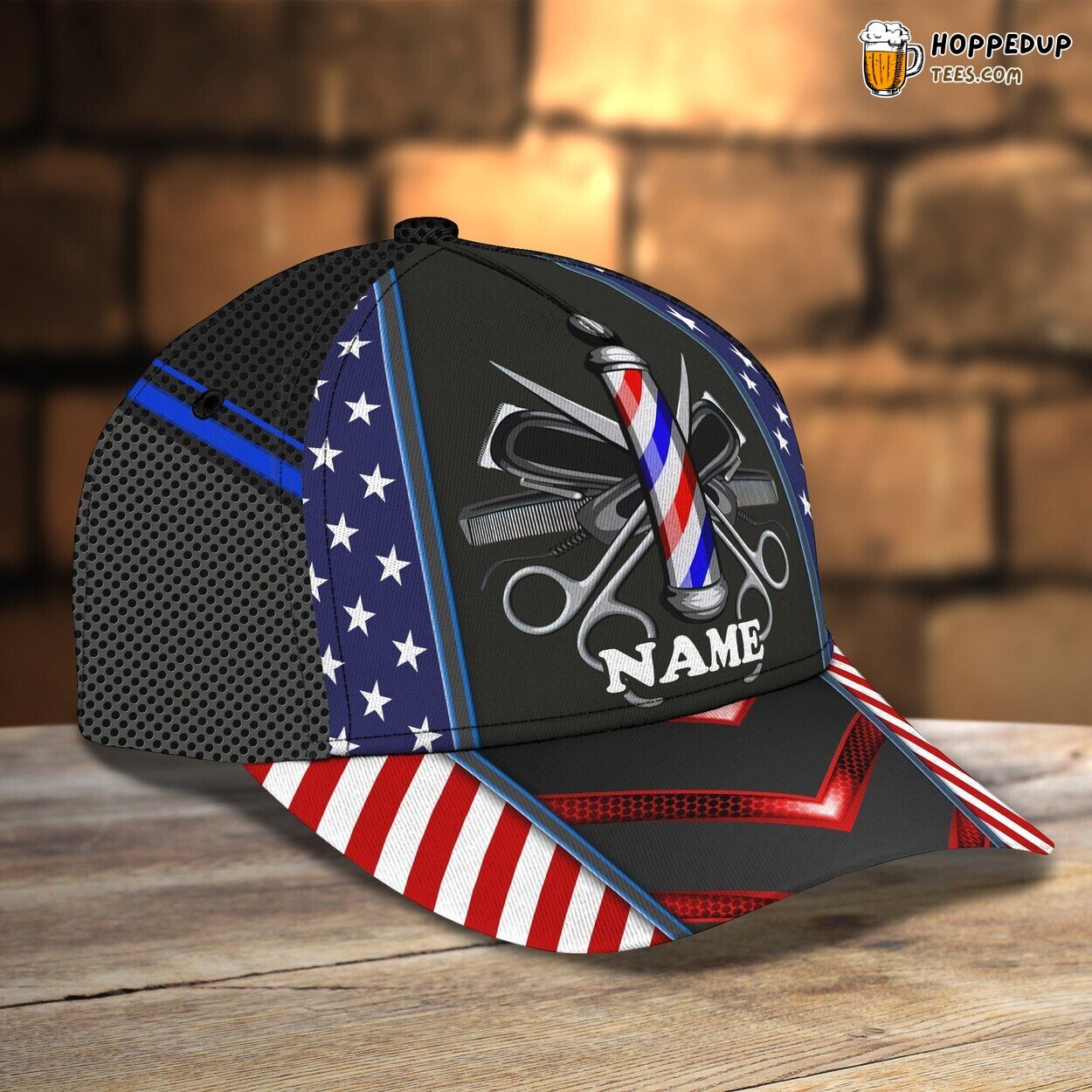 Personalized Hair Styling Pro Classic Cap 3D Unique Salon Chic Design Personalized Hair Styling Pro Classic Cap 3D Unique Salon Chic Design