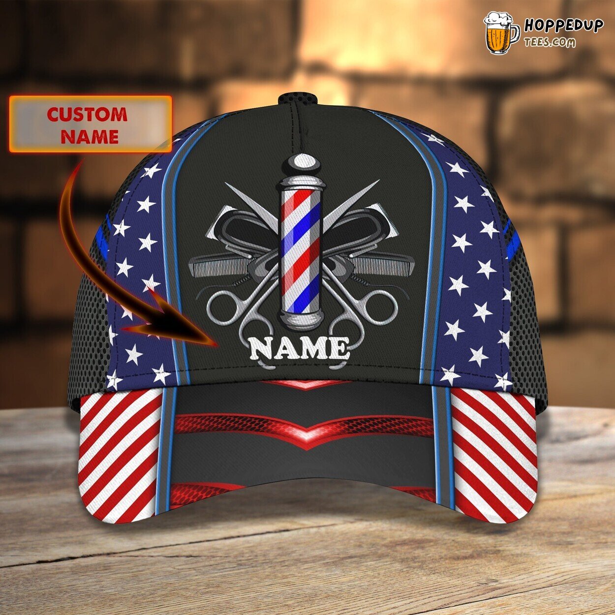 Personalized Hair Styling Pro Classic Cap 3D Unique Salon Chic Design