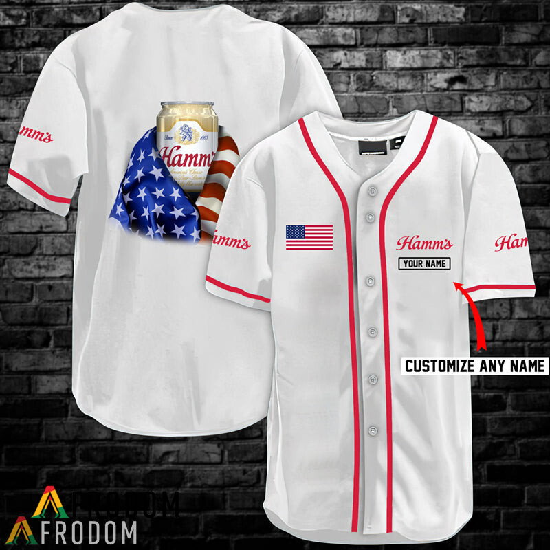 Personalized HammsBeer UsaFlag Jersey Shirt HU