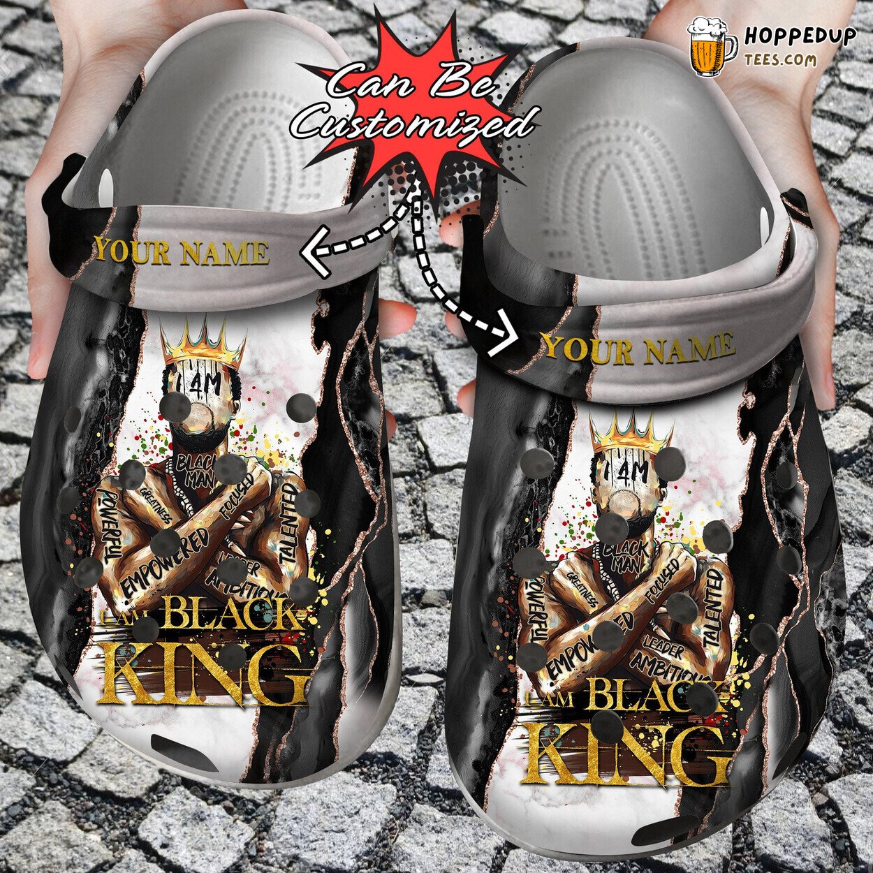 Personalized I Am Black King Father Day Custom Comfortable Clogs
