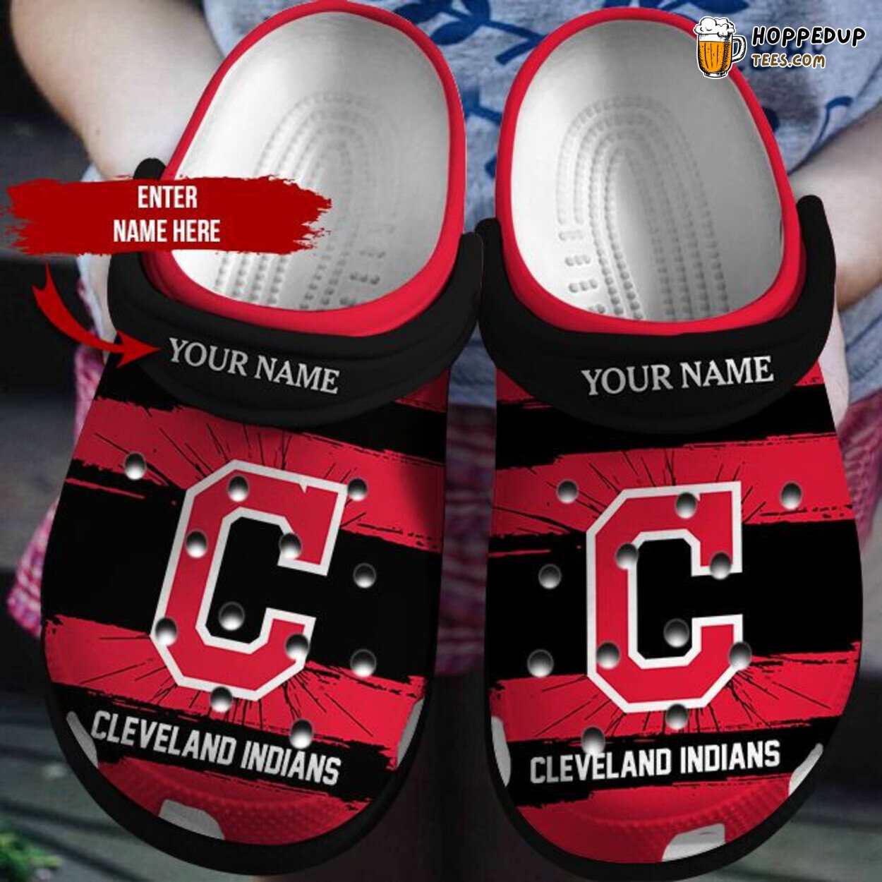 Personalized Indians Clog Shoescrocband Unique Comfortable Shoes