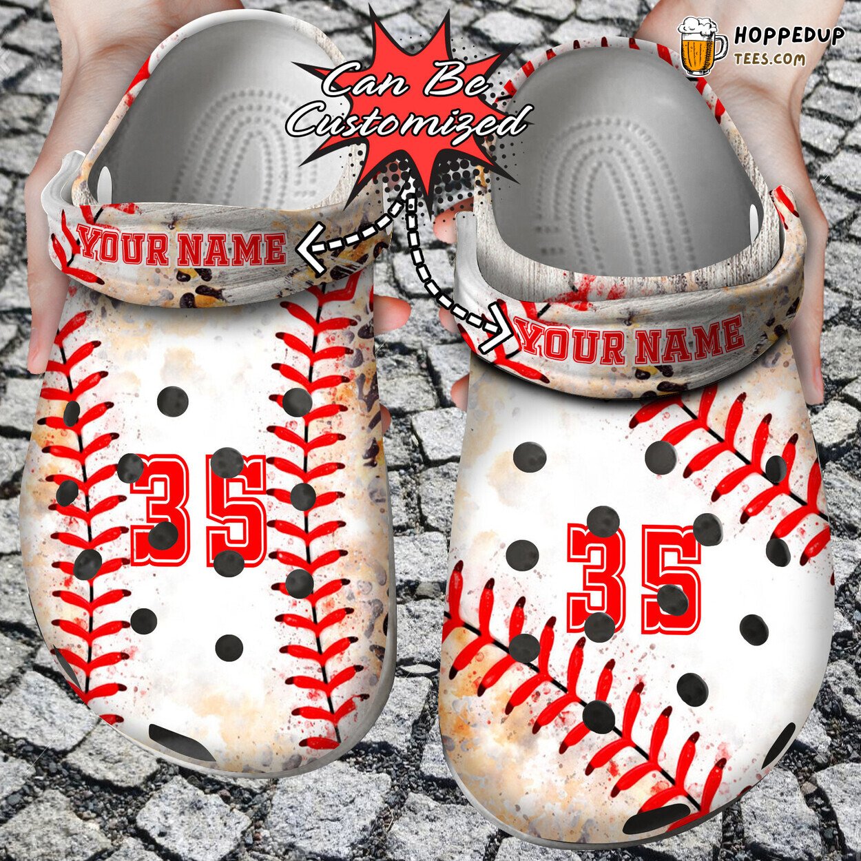 Personalized Leopard Baseball Mix Watercolor Custom Comfortable Clogs