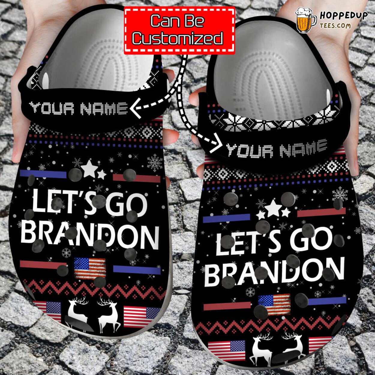 Personalized Let’s Go Brandon Themed Comfortable Clog Shoes Political Fans