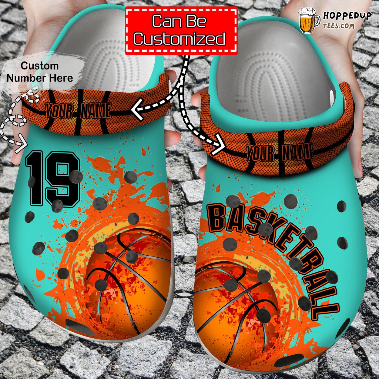 Personalized Life Basketball Basketball Enthusiast Clog Shoes Design