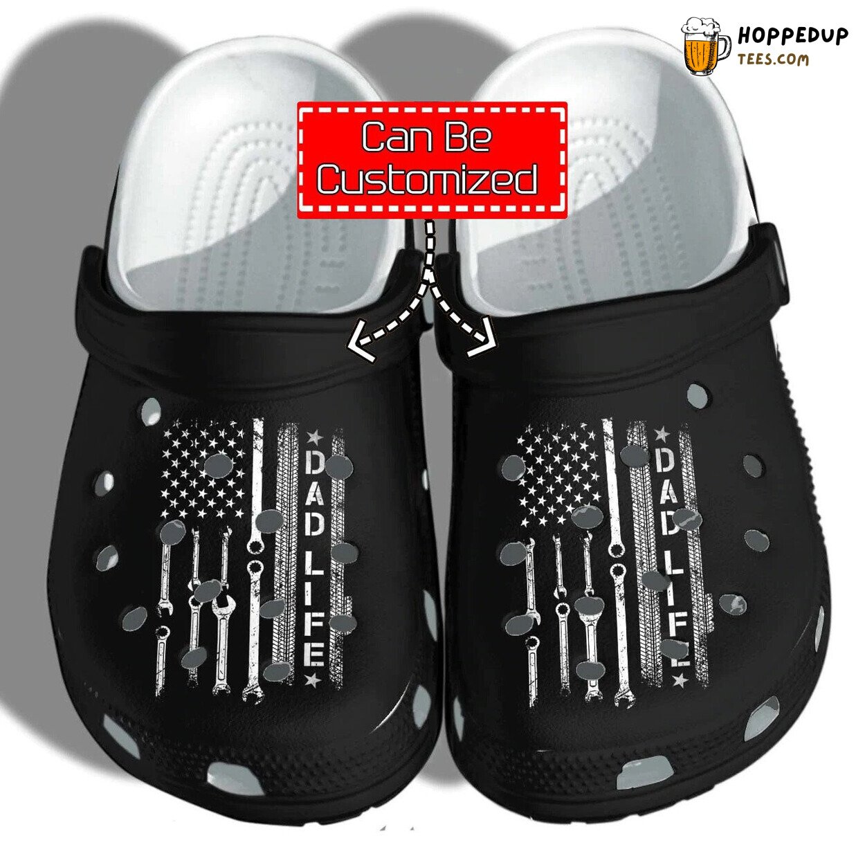 Personalized Mechanic Flag Father Day Gift Custom Comfortable Clogs
