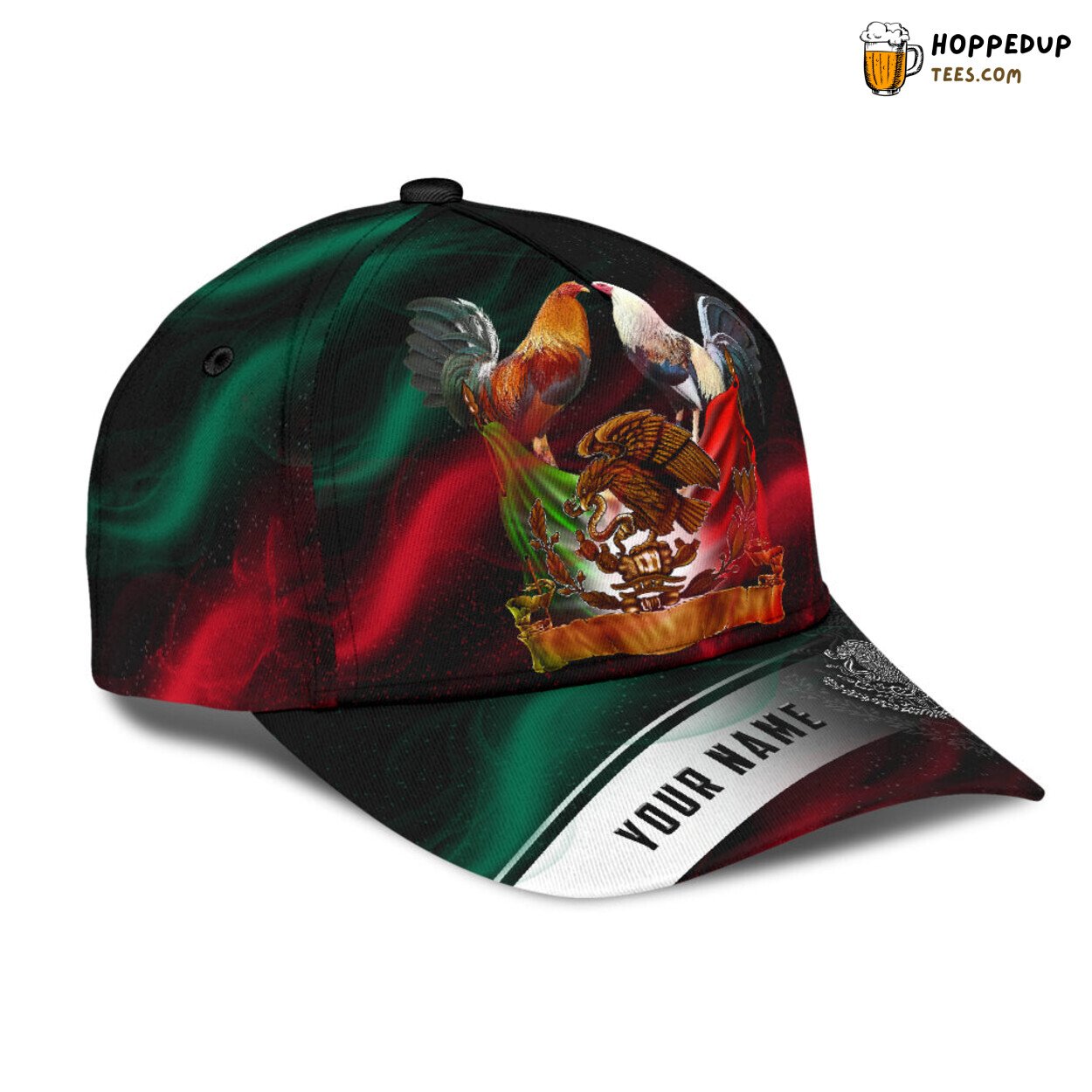 Personalized Mexico Rooster Smoke 3D Cap Chicken Lover Design Gift Hat Wear Personalized Mexico Rooster Smoke 3D Cap Chicken Lover Design Gift Hat Wear