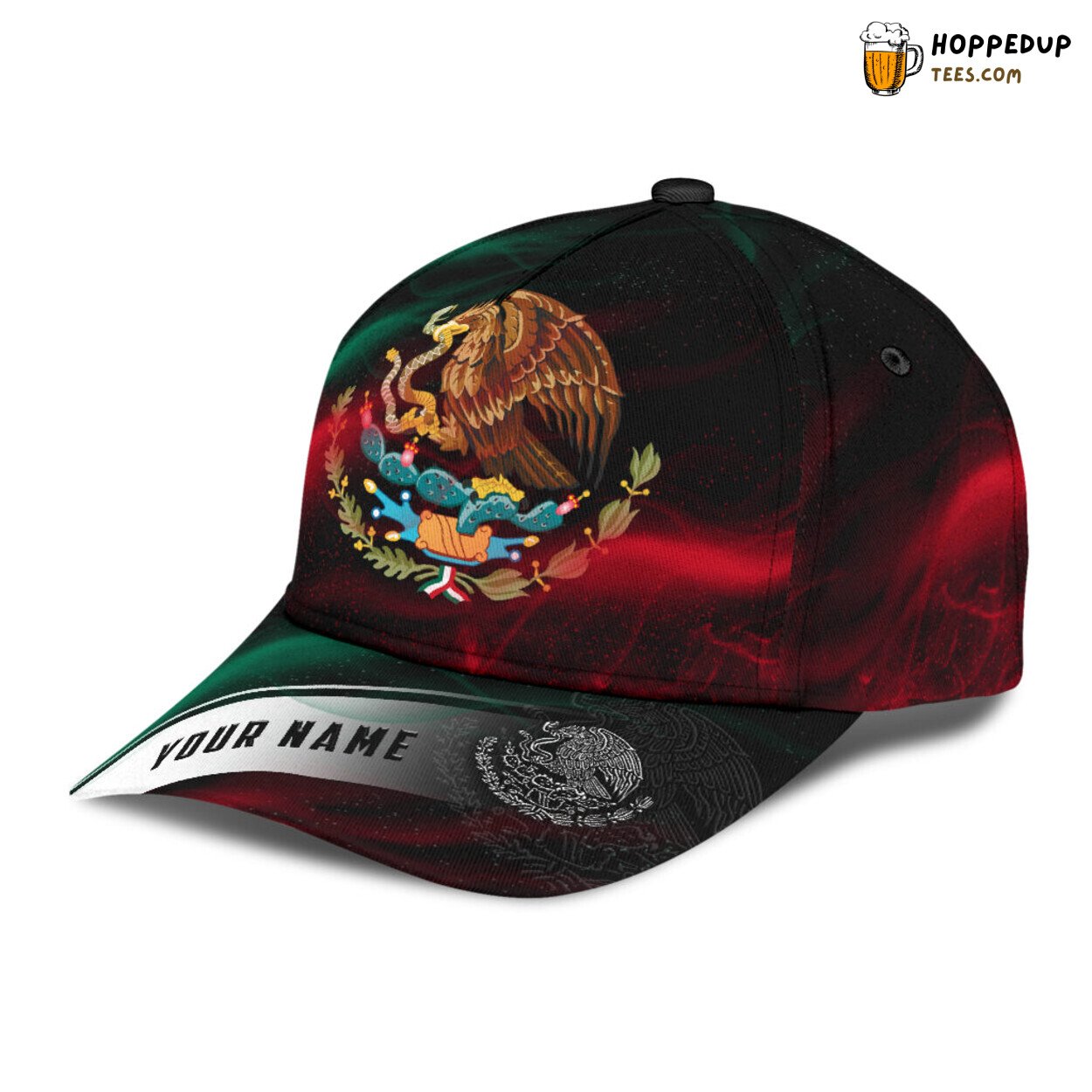 Personalized Mexico Smoke 3D Classic Cap Unique Design Baseball Hat Wear