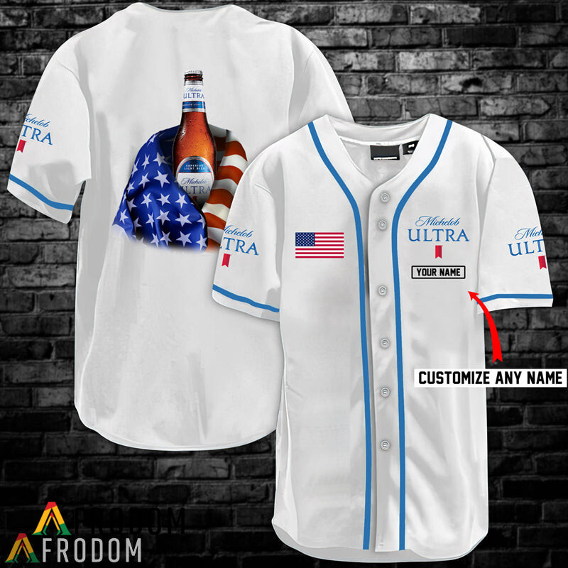 Personalized MichelobUltra UsaFlag Jersey Shirt HU