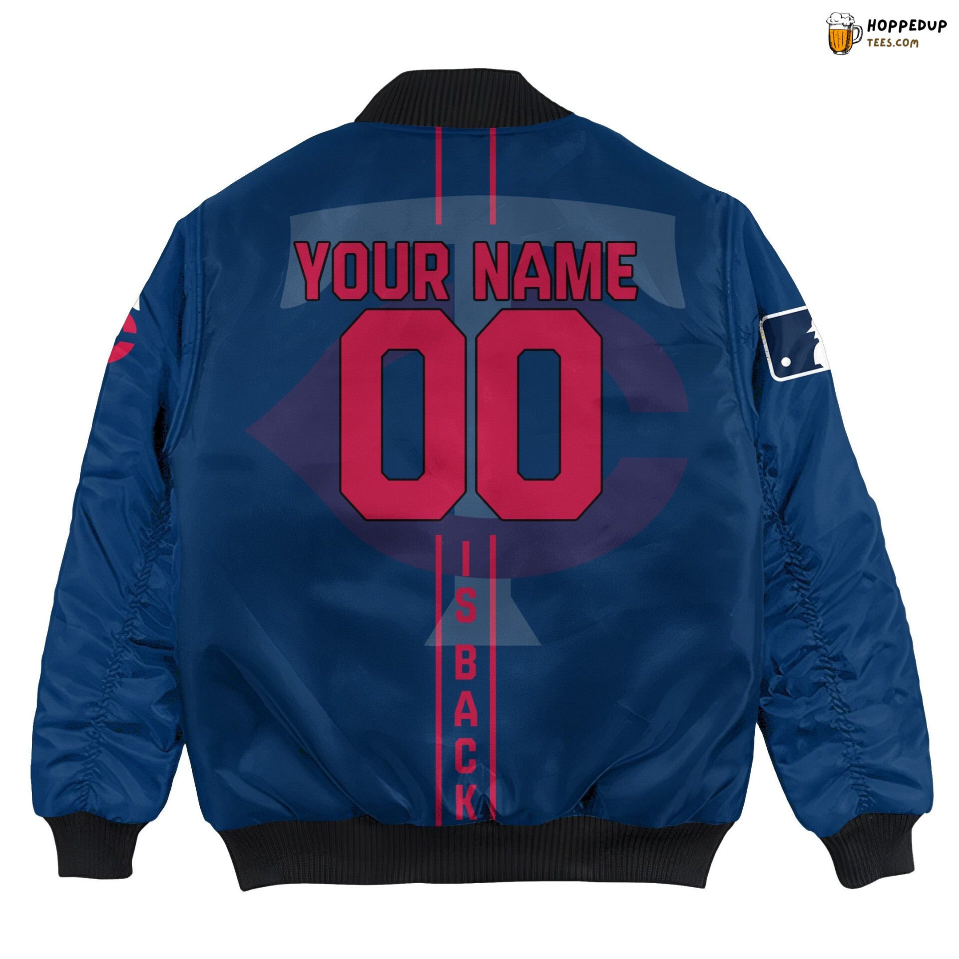 Personalized Minnesota Twins MLB Name Number Bomber Jacket Style