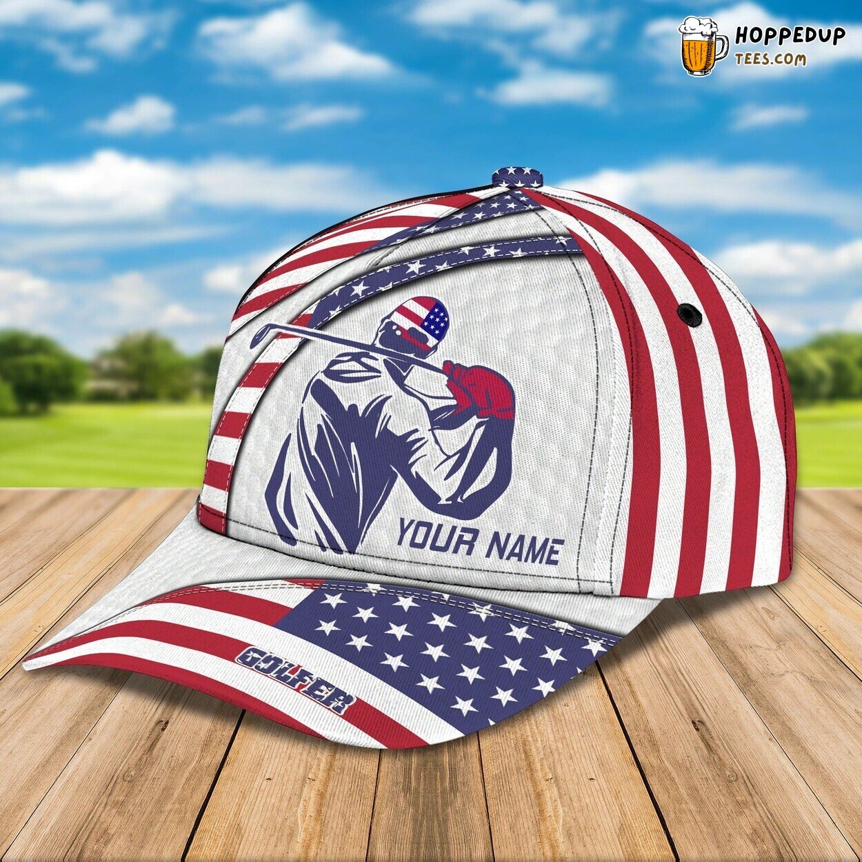 Personalized Name 3D Print Golf Caps Men American Baseball Cap Gifts Love