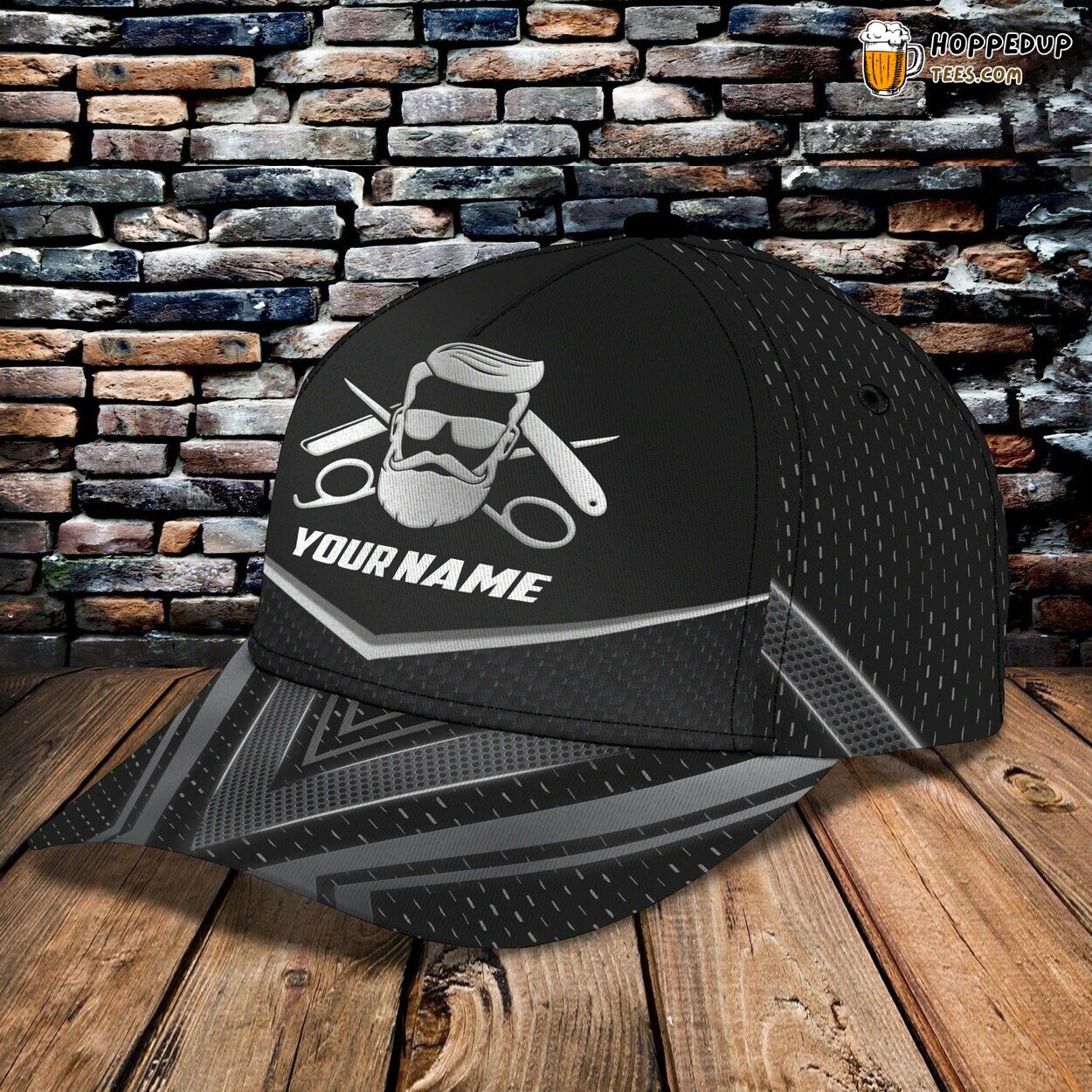 Personalized Name 3D Printed Barber Classic Cap Men Women Barber Hat