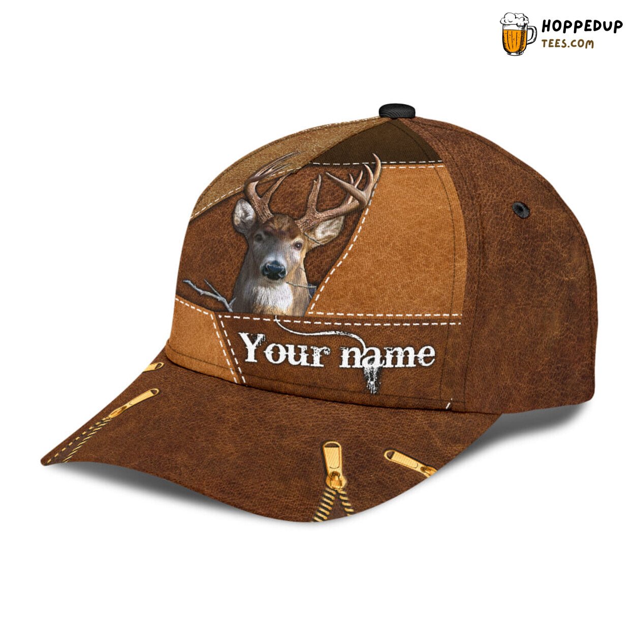 Personalized Name Deer 3D Print Classic Elegance Hunting Baseball Cap